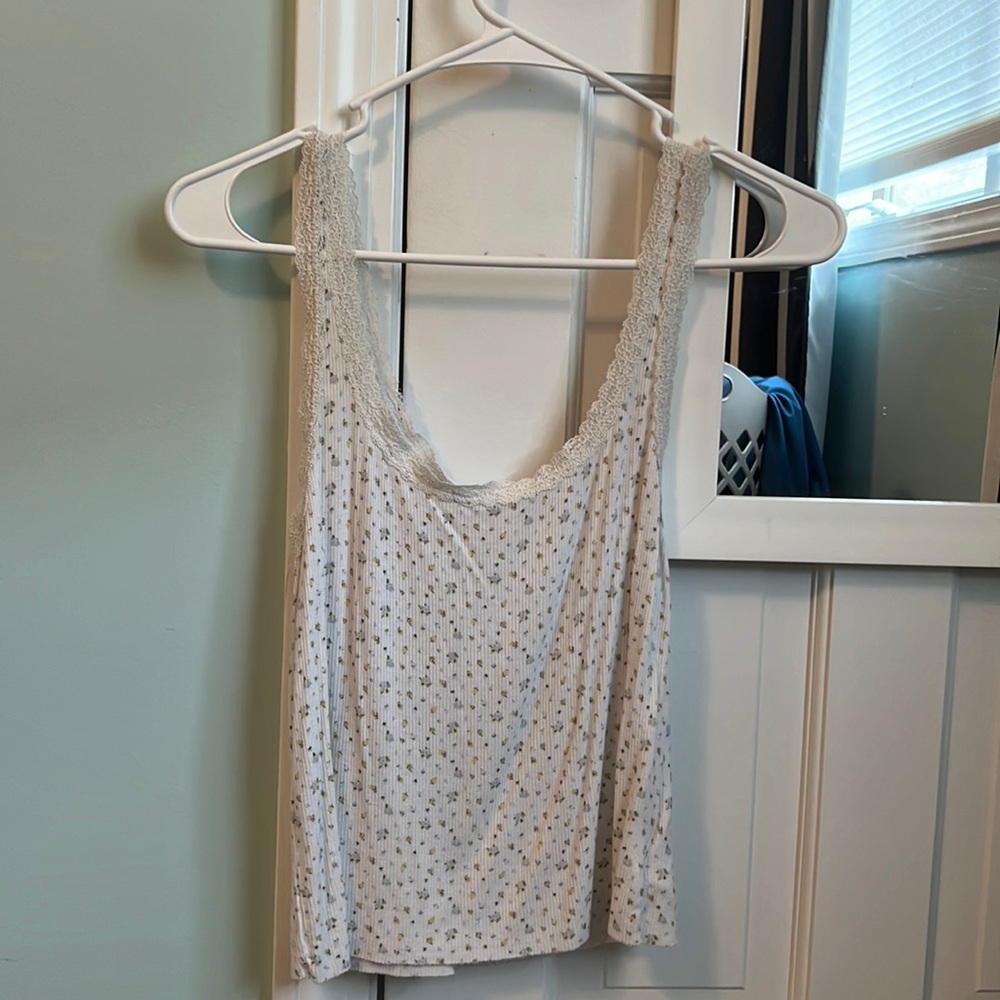 floral american eagle soft and sexy tank